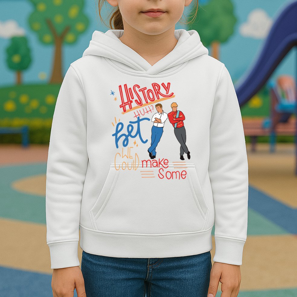 History Huh Red White And Royal Blue Kids Hoodie