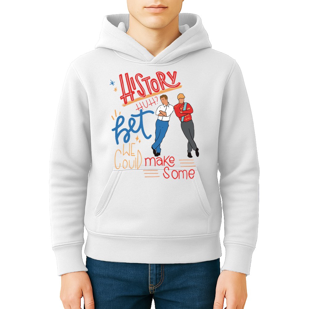 History Huh Red White And Royal Blue Kids Hoodie