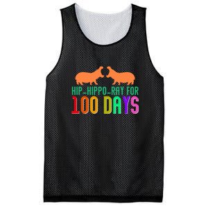 Hip Hippo Ray For 100 Days Of School Hip Hip Hooray Mesh Reversible Basketball Jersey Tank