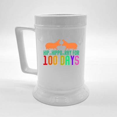 Hip Hippo Ray For 100 Days Of School Hip Hip Hooray Beer Stein