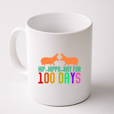 Hip Hippo Ray For 100 Days Of School Hip Hip Hooray Coffee Mug