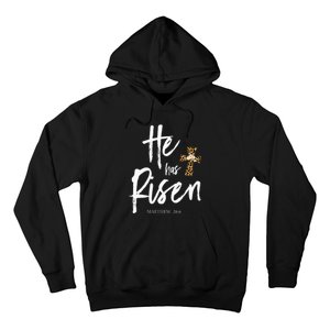 He Has Risen Matthew 286 Christian Easter Day Hoodie