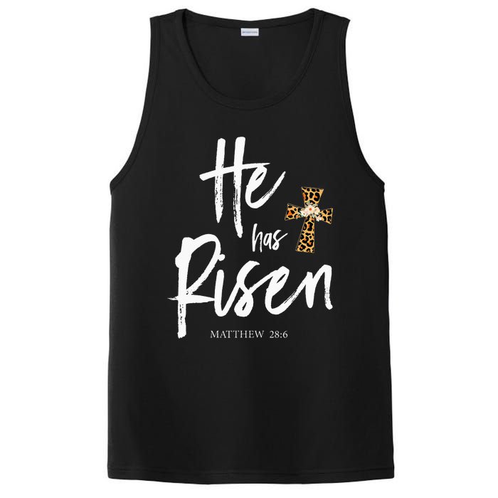 He Has Risen Matthew 286 Christian Easter Day PosiCharge Competitor Tank