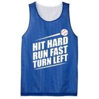 Hit Hard Run Fast Turn Left Gift Mesh Reversible Basketball Jersey Tank