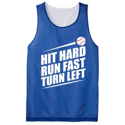 Hit Hard Run Fast Turn Left Gift Mesh Reversible Basketball Jersey Tank