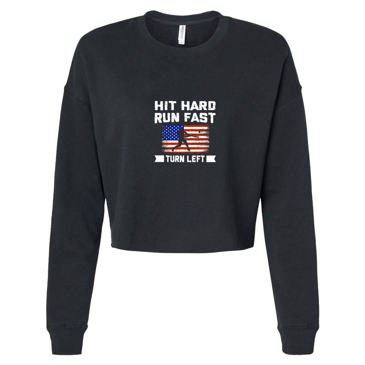 Hit Hard Run Fast Turn Left Baseball Gift Visor