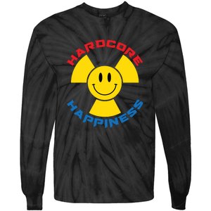 Hardcore Happiness Raver Smiley Face Rave Festival Tie-Dye Long Sleeve Shirt