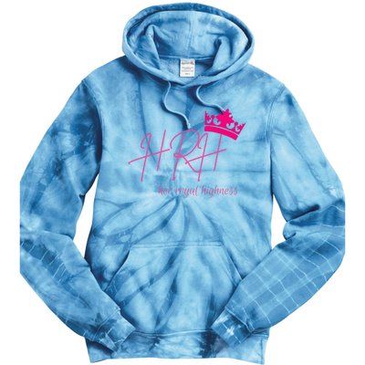 Hrh Her Royal Highness Pink Tiara Tie Dye Hoodie