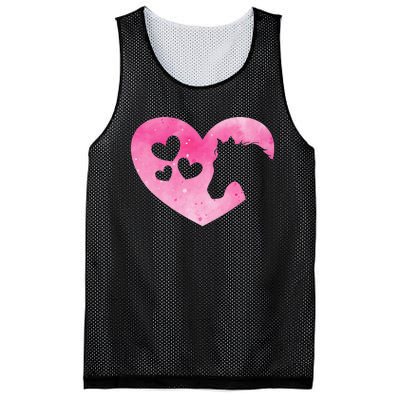 Heart Horseback Riding Cute Horse Lover Mesh Reversible Basketball Jersey Tank