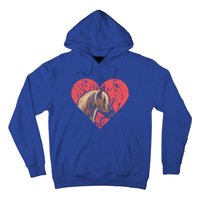 Heart Horse Racing Derby Horse Lovers Jockey Cow Ranchero Cool Gift Hoodie