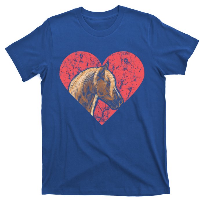 Heart Horse Racing Derby Horse Lovers Jockey Cow Ranchero Cool Gift T-Shirt