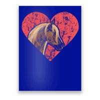 Heart Horse Racing Derby Horse Lovers Jockey Cow Ranchero Cool Gift Poster