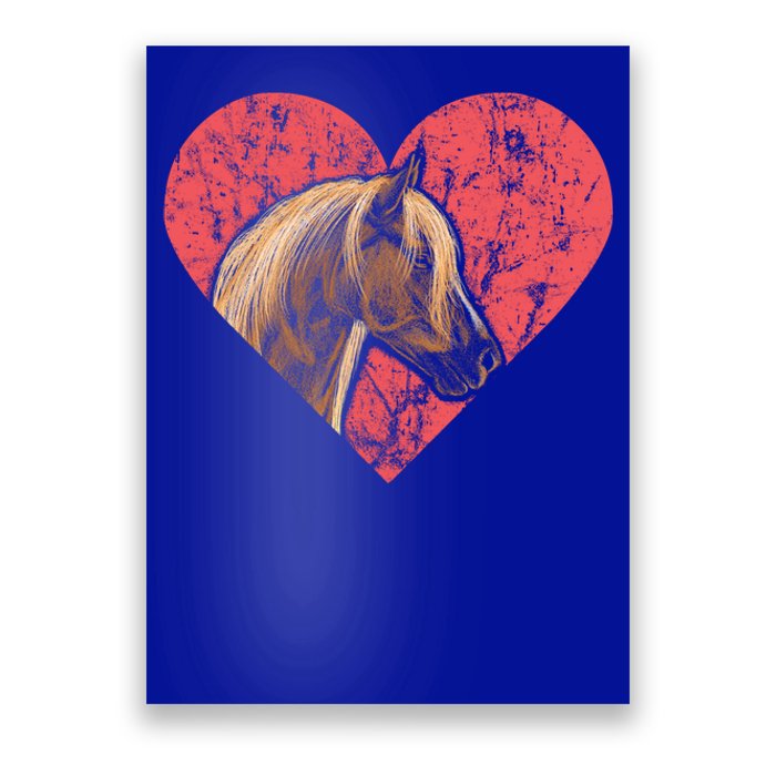 Heart Horse Racing Derby Horse Lovers Jockey Cow Ranchero Cool Gift Poster