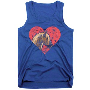 Heart Horse Racing Derby Horse Lovers Jockey Cow Ranchero Cool Gift Tank Top