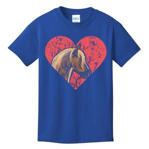 Heart Horse Racing Derby Horse Lovers Jockey Cow Ranchero Cool Gift Kids T-Shirt