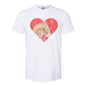 Heart Horse Racing Derby Horse Lovers Jockey Cow Ranchero Cool Gift Softstyle CVC T-Shirt