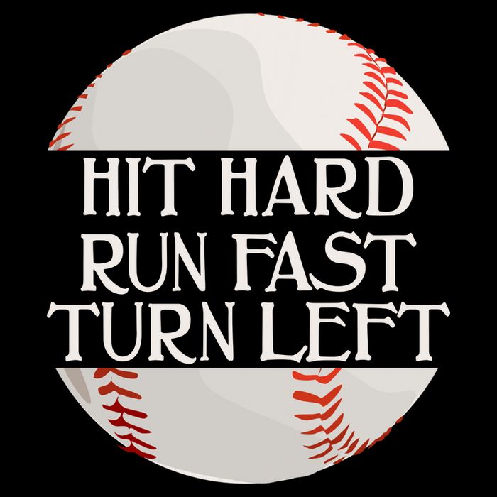 Hit Hard Run Fast Turn Left Funny Baseball Impact Tech Backpack