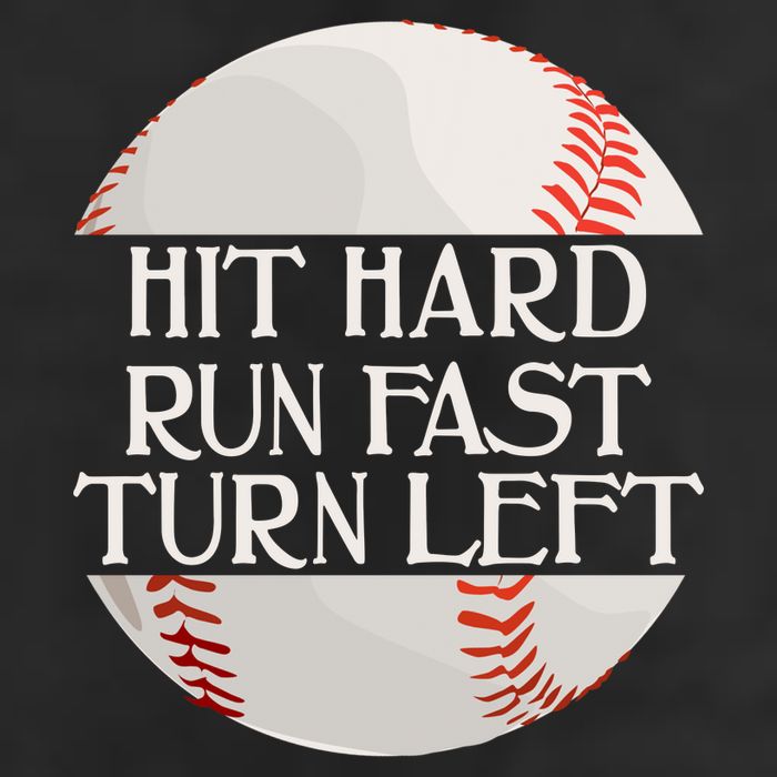 Hit Hard Run Fast Turn Left Funny Baseball 15oz Campfire Ceramic Mug