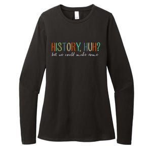 History Huh Red White And Royal Blue Womens CVC Long Sleeve Shirt