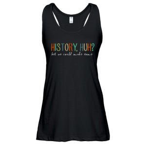 History Huh Red White And Royal Blue Ladies Essential Flowy Tank