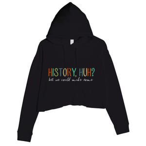 History Huh Red White And Royal Blue Crop Fleece Hoodie