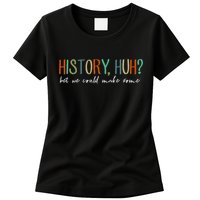 History Huh Red White And Royal Blue Womens T-Shirt
