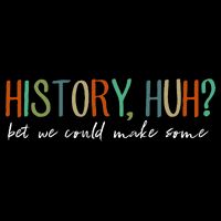 History Huh Red White And Royal Blue Women's V-Neck T-Shirt