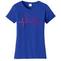 Heartbeat Horse Racing Horse Lovers Jockey Cow Ranchero Gift Women's T-Shirt