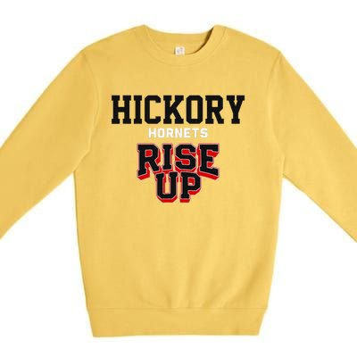 Hickory Hornets Rise Up Hs Premium Crewneck Sweatshirt