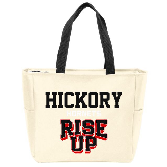 Hickory Hornets Rise Up Hs Zip Tote Bag