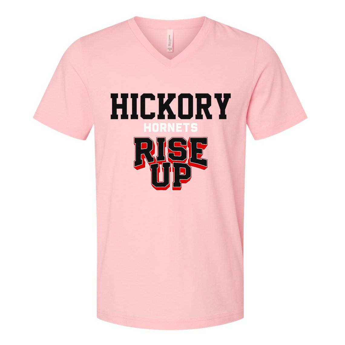 Hickory Hornets Rise Up Hs V-Neck T-Shirt