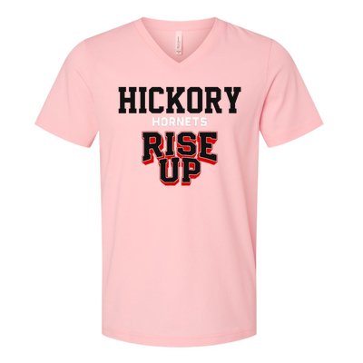 Hickory Hornets Rise Up Hs V-Neck T-Shirt