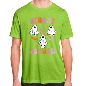 Happy Halloween Retro Groovy Spooky Season Adult ChromaSoft Performance T-Shirt