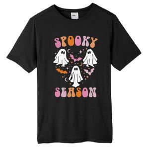 Happy Halloween Retro Groovy Spooky Season Tall Fusion ChromaSoft Performance T-Shirt