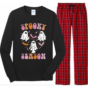 Happy Halloween Retro Groovy Spooky Season Long Sleeve Pajama Set