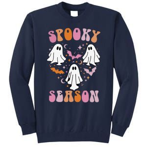 Happy Halloween Retro Groovy Spooky Season Tall Sweatshirt