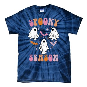 Happy Halloween Retro Groovy Spooky Season Tie-Dye T-Shirt