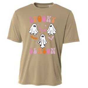 Happy Halloween Retro Groovy Spooky Season Cooling Performance Crew T-Shirt