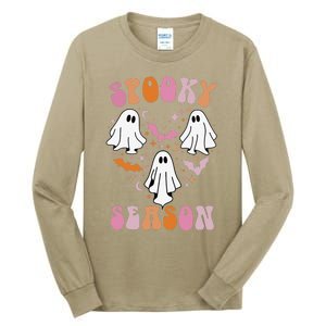 Happy Halloween Retro Groovy Spooky Season Tall Long Sleeve T-Shirt