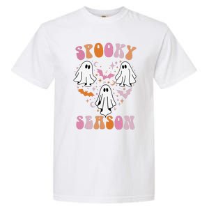 Happy Halloween Retro Groovy Spooky Season Garment-Dyed Heavyweight T-Shirt