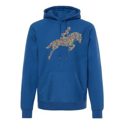 Horse Horseback Riding Women Premium Hoodie