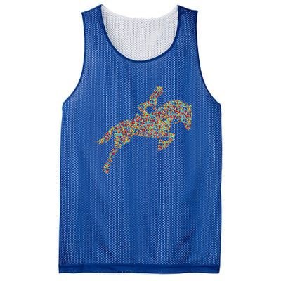 Horse Horseback Riding Women Mesh Reversible Basketball Jersey Tank