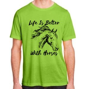 Horses Horseback Riding Clothes Funny Teenager Mom Cute Gift Adult ChromaSoft Performance T-Shirt