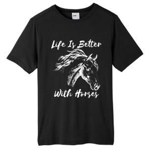 Horses Horseback Riding Clothes Funny Teenager Mom Cute Gift Tall Fusion ChromaSoft Performance T-Shirt