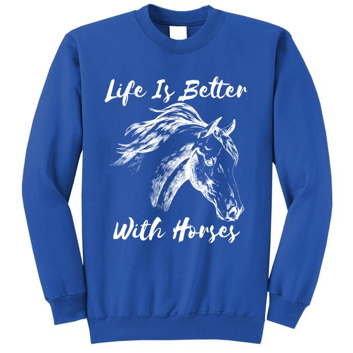 Horses Horseback Riding Clothes Funny Teenager Mom Cute Gift Sweatshirt