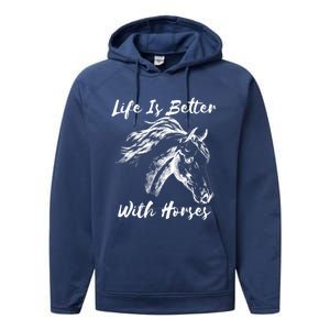 Horses Horseback Riding Clothes Funny Teenager Mom Cute Gift Performance Fleece Hoodie