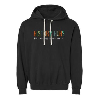 History Huh Red White And Royal Blue Garment-Dyed Fleece Hoodie