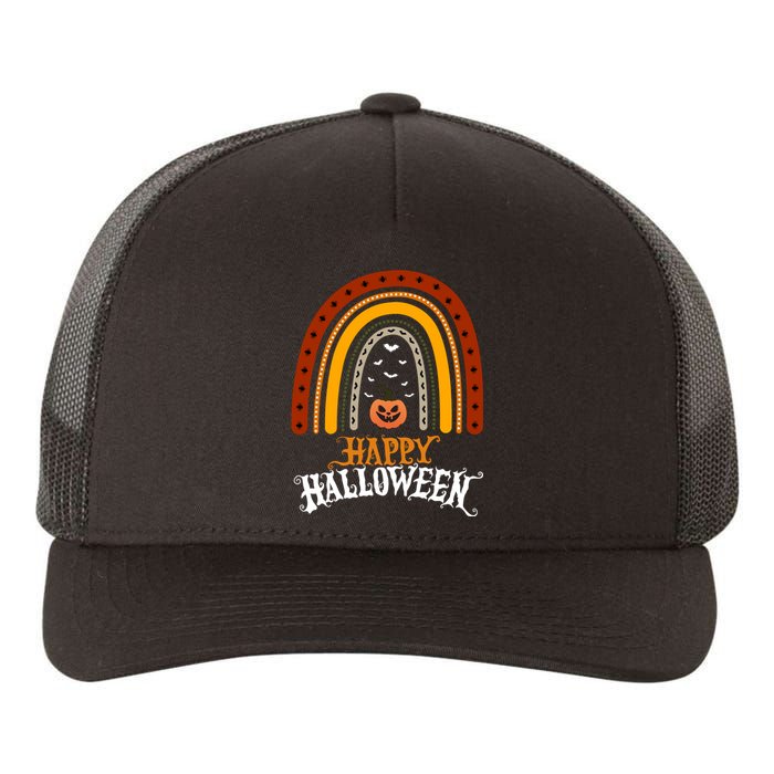 Happy Halloween Rainbow Pumpkin Yupoong Adult 5-Panel Trucker Hat