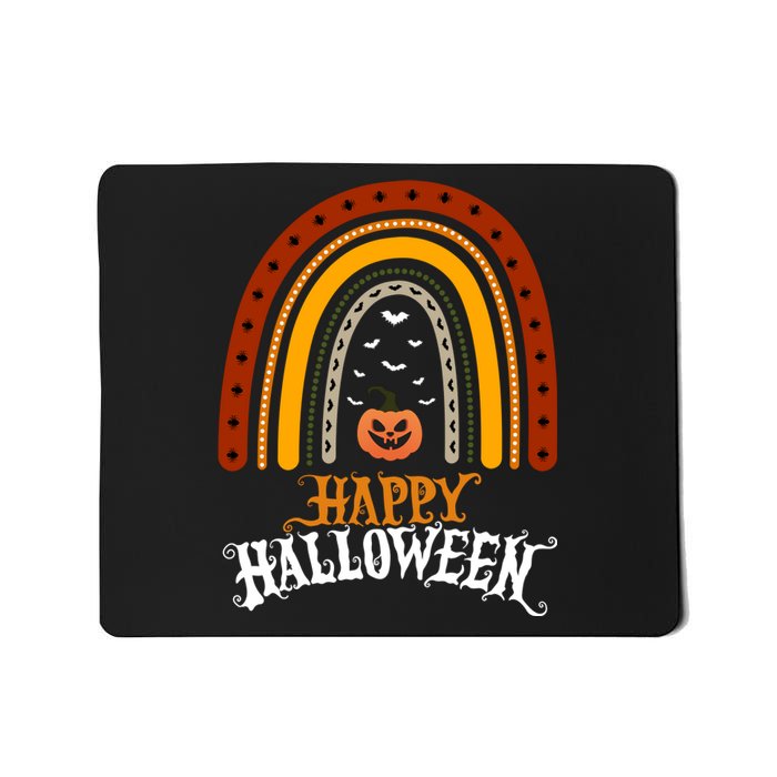 Happy Halloween Rainbow Pumpkin Mousepad