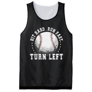 Hit Hard Run Fast Turn Left Baseball Player Mesh Reversible Basketball Jersey Tank